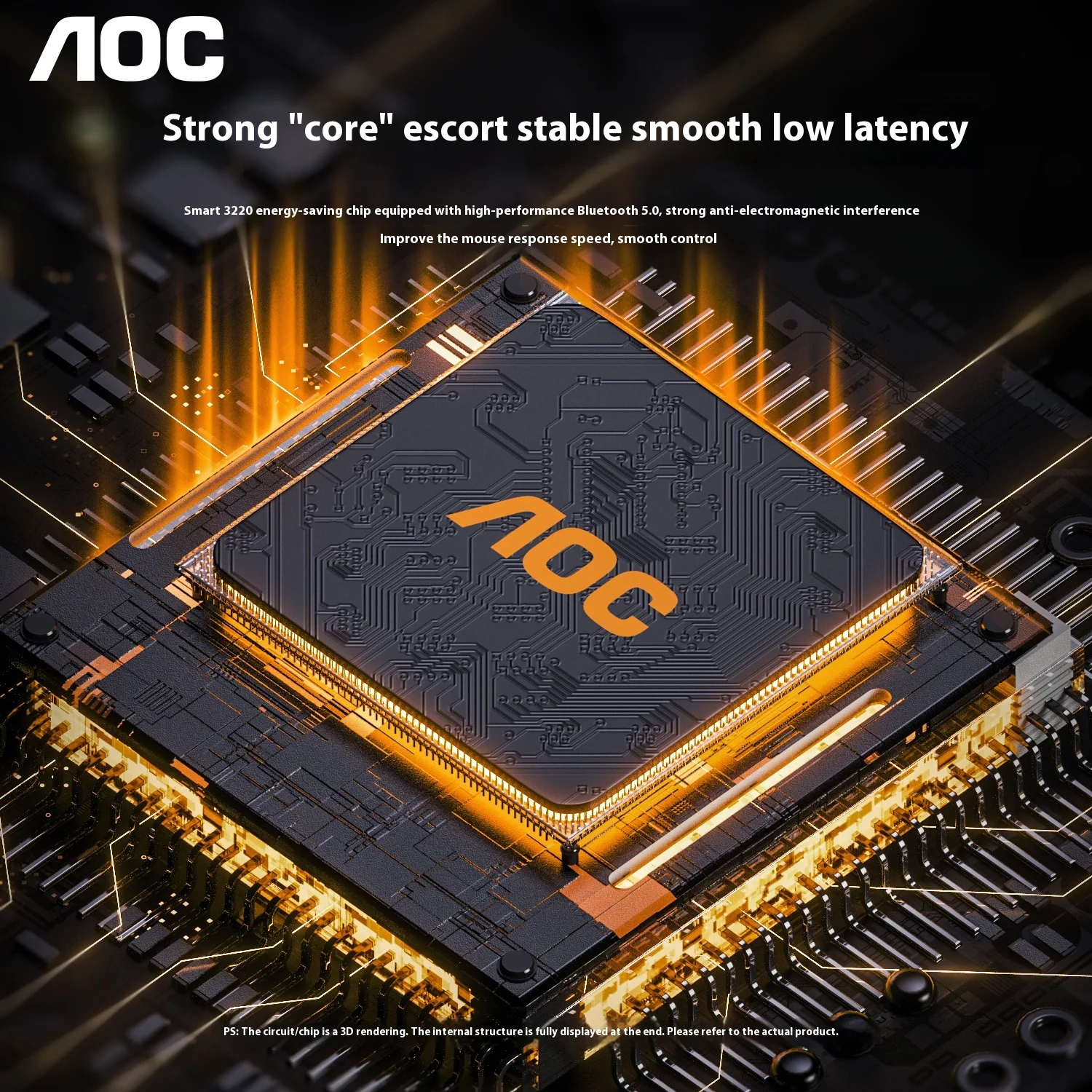 AOC GM500 ماوس عمودي ثلاثي الوضع يعمل باللمس شاشة ذكية مغناطيسية اتصال ماوس بلوتوث مخصص بيئة العمل ماوس ألعاب الكمبيوتر