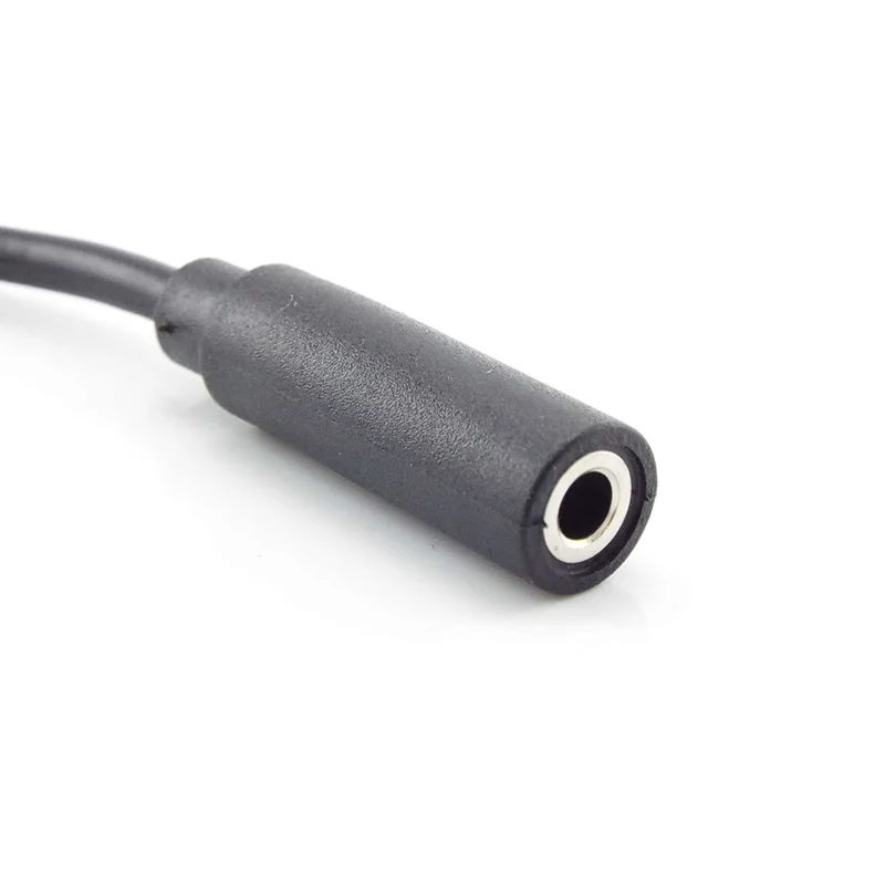 1 pz 3.5mm Stereo femmina a vite femmina Cavo di prolunga Cavo Aux Cavo audio Linea di alimentazione con un dado a vite per cuffie 23 cm G3