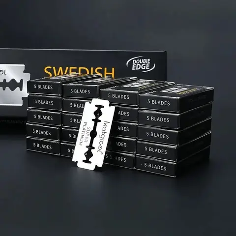 50/100PCS New mens razor blade Swedish stainless steel barber double edge razor blade Razor Blades For Double Edge Razor