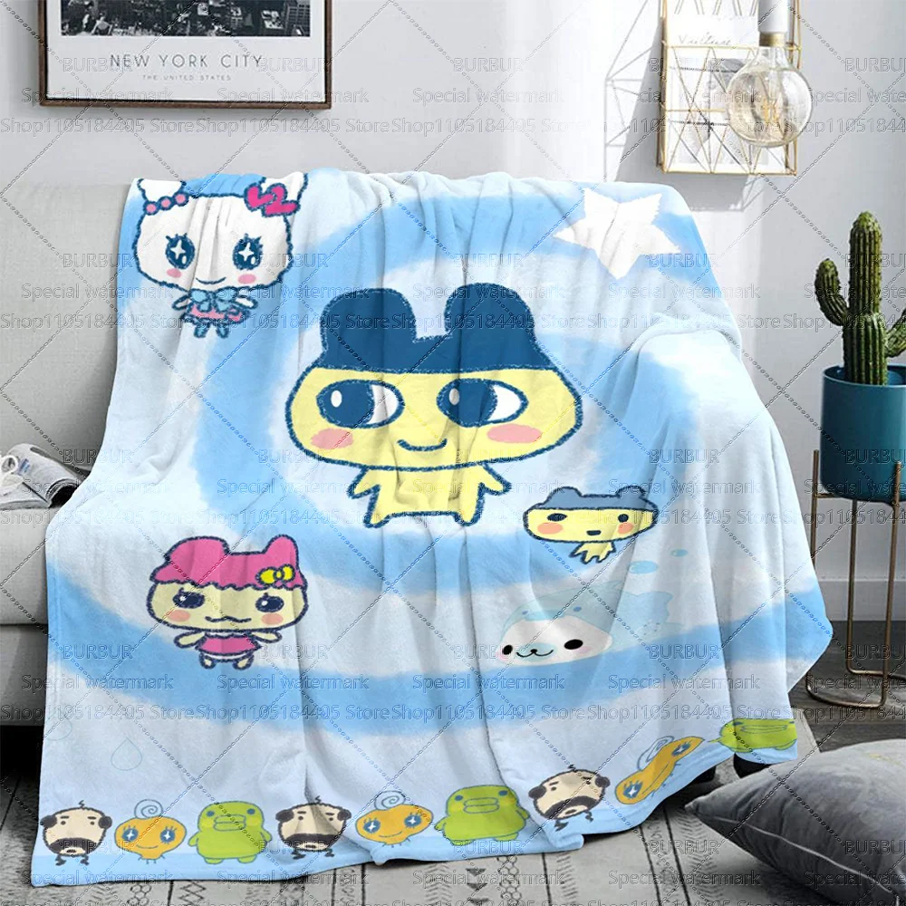 

New thick and adorable rainbow bear fleece blanket for home, bedroom, dormitory, office, suitable for all occasions, no shedding