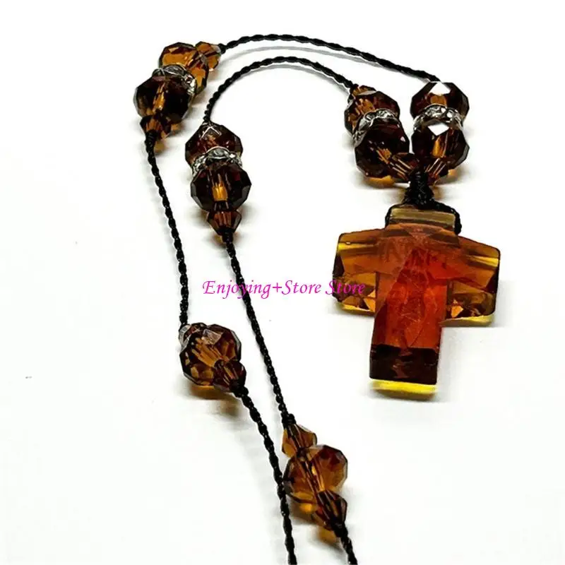 G6DA Collier chapelier à perles cristal multiples