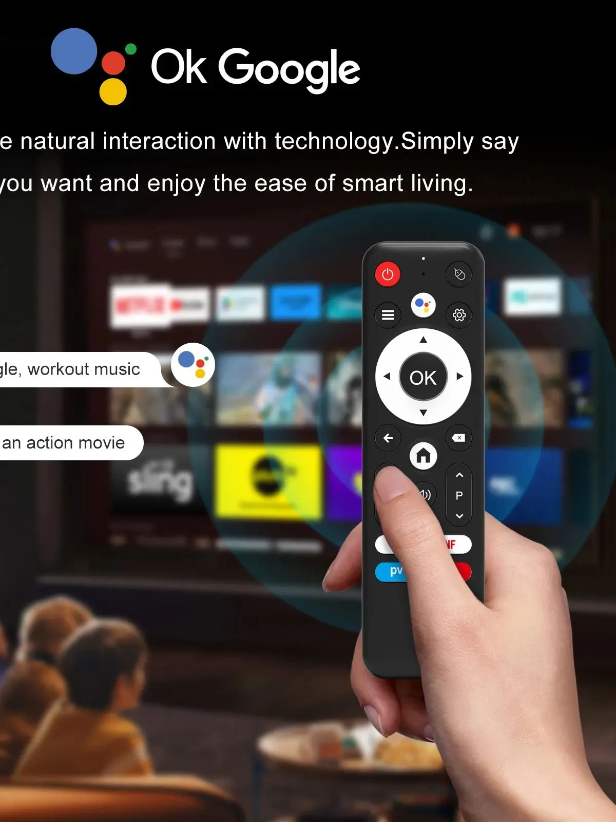 Pilot do telewizora H96 MAX — zdjęcie produktu 7