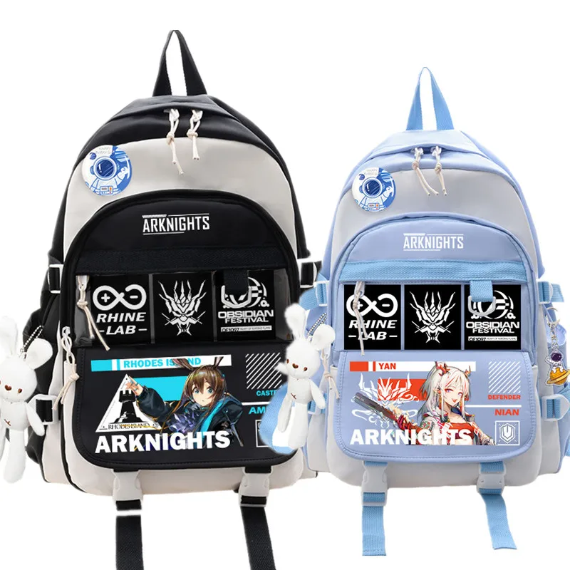 Ark Nights Arknight Game Anime Waterproof Backpack Bag Travel School Book Students Messenger Laptop Mochila Kids Boy Girl Bag