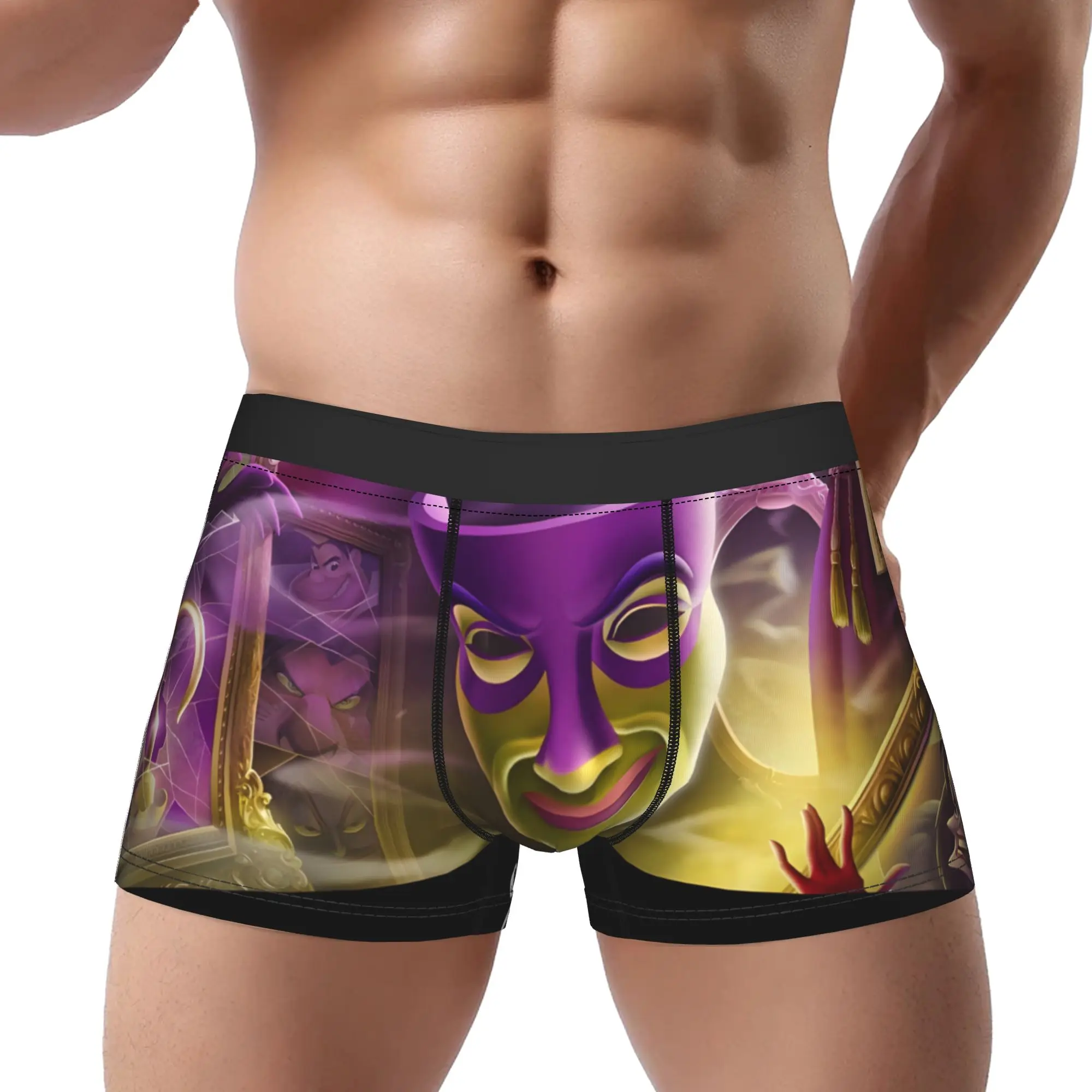 

1piece Villains Unfairly Ever After Light Underpants Homme Panties Male Underwear Print Shorts