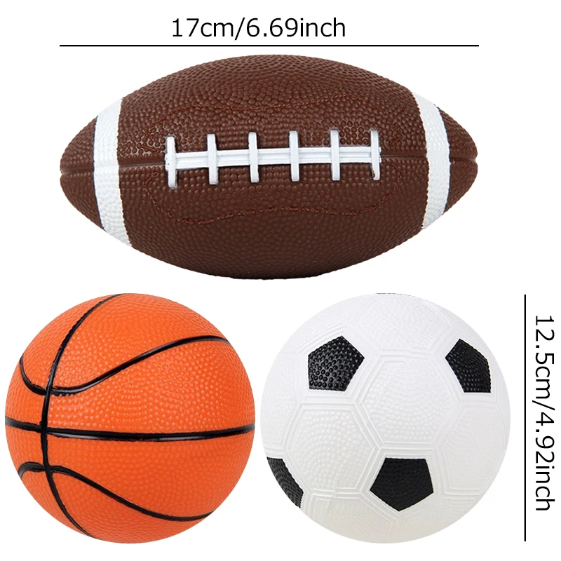 Inflation Ball Football Basketball Rugby Portable Mini Balls Sport Game Supply Party Interaction Game Prop Souvenir Boy Girl ZYF