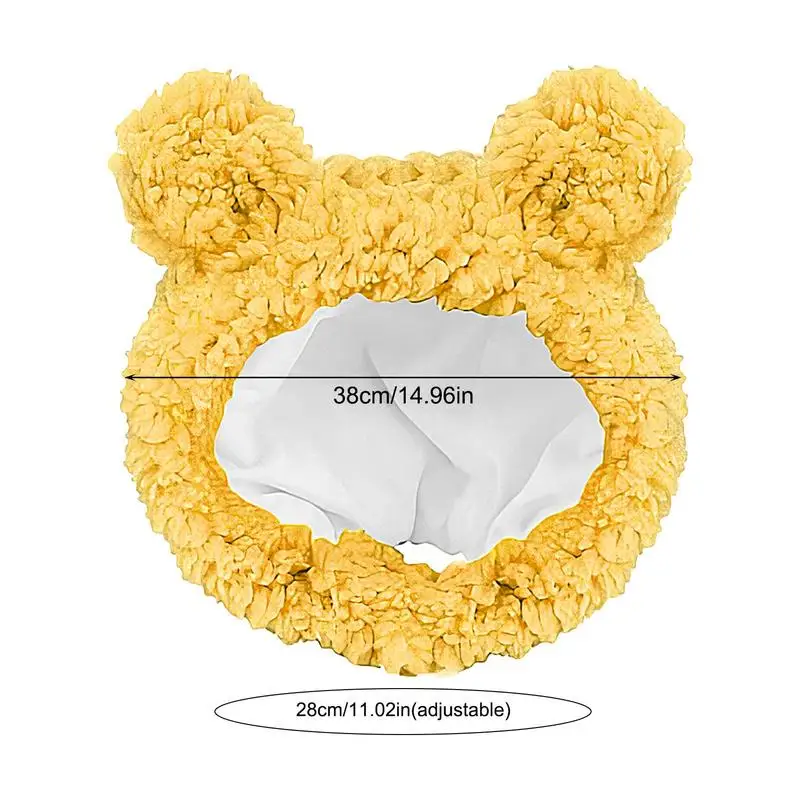 Pet Bear Costume Soft Small Dog Hat Fuzzy Pet Products Pet Apparel For Small Puppies And Kittens For Christmas Party Cosplay