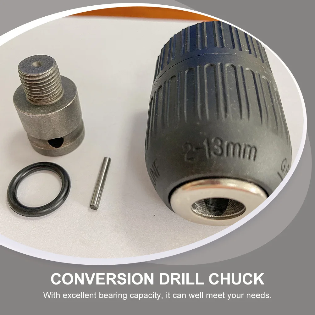 

1 Set Electric Drill Chuck Hand-Tight Replacement Adapter Driver Durable Steel Plastic Conversion Tool Part Drill Bit