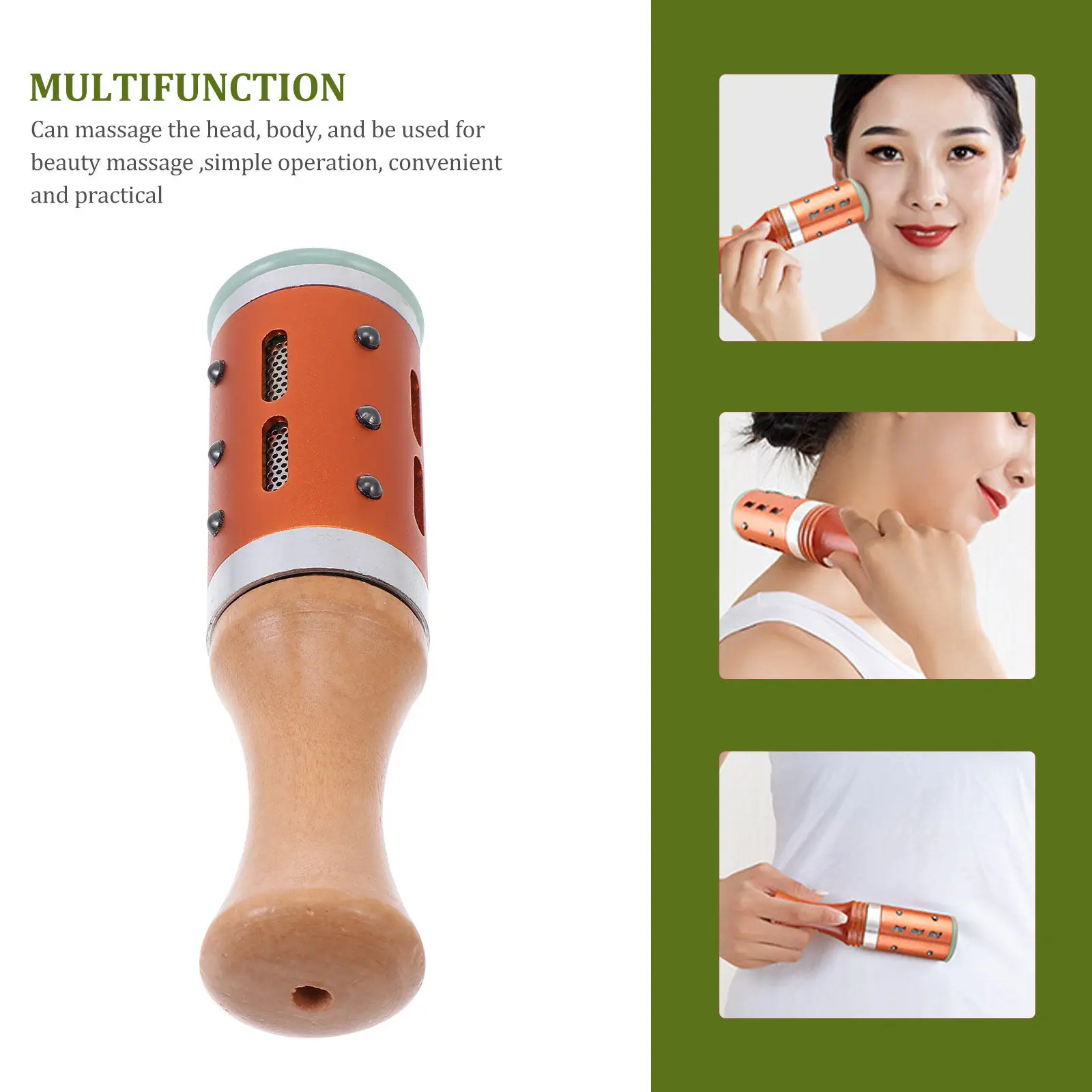 Portable Jade Moxa Stick Moxibustion Rod Body Massager Aromatherapy Therapy Tool Stress Relief Fatigue Recovery