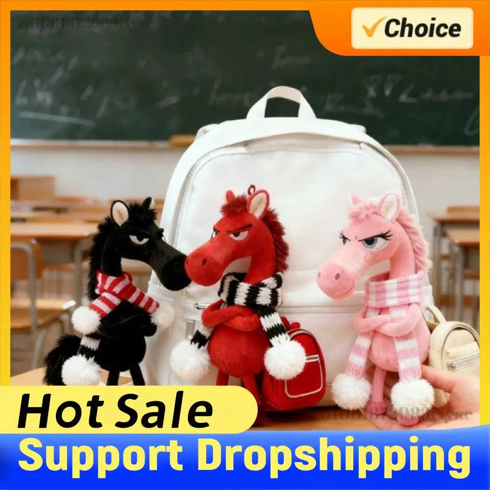 2026年馬年キーホルダーぬいぐるみおもちゃ、幸運のマスコット、新年の幸運の贈り物、馬のぬいぐるみペンダント、バックパック、財布、バッグ用