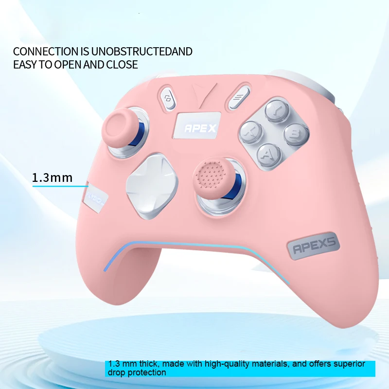 

Silicone Protective Cover For Flydigi APEX 5 Gaming Controller Case Shockproof Dustproof Protector Shell Gamepad Accessories