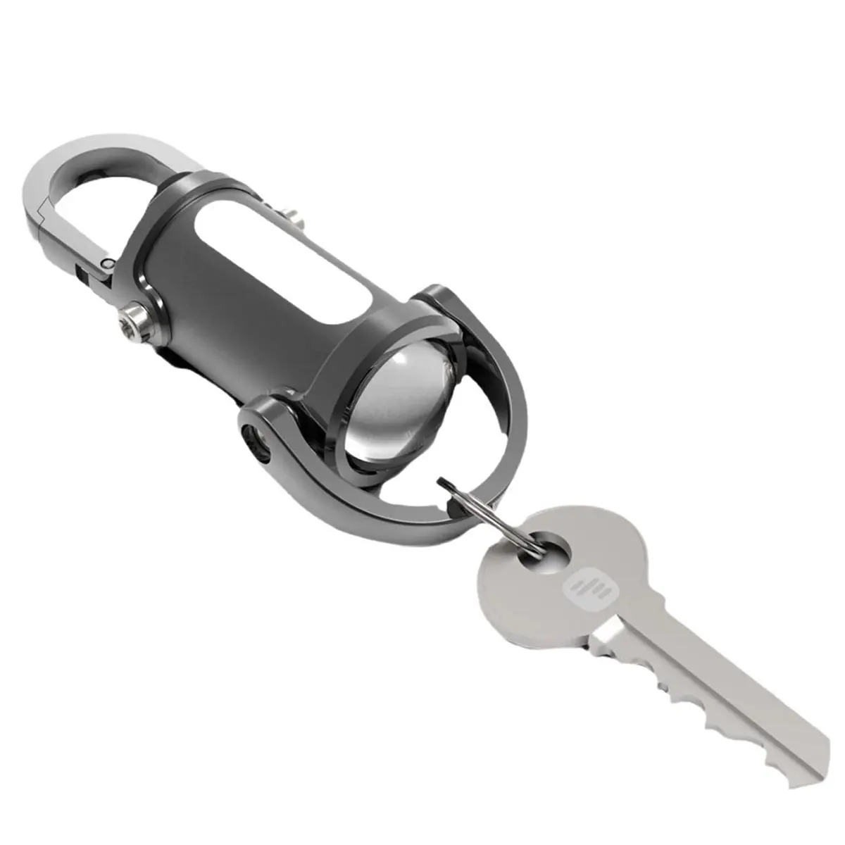 1200LM Super Bright Mini Keyring Torch LED Rechargeable Key Ring Torch for Outdoor Camping Black