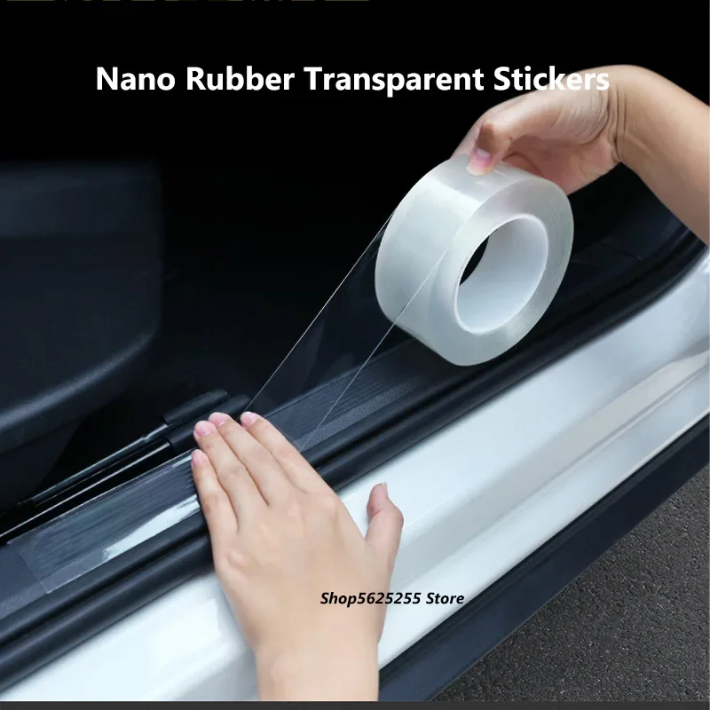 Door Sill Strip Anti-stepping Bumper Invisible Transparent Protective Film For Tesla Model 3 Y S X 2022 2021 2017 2018 2019 2020