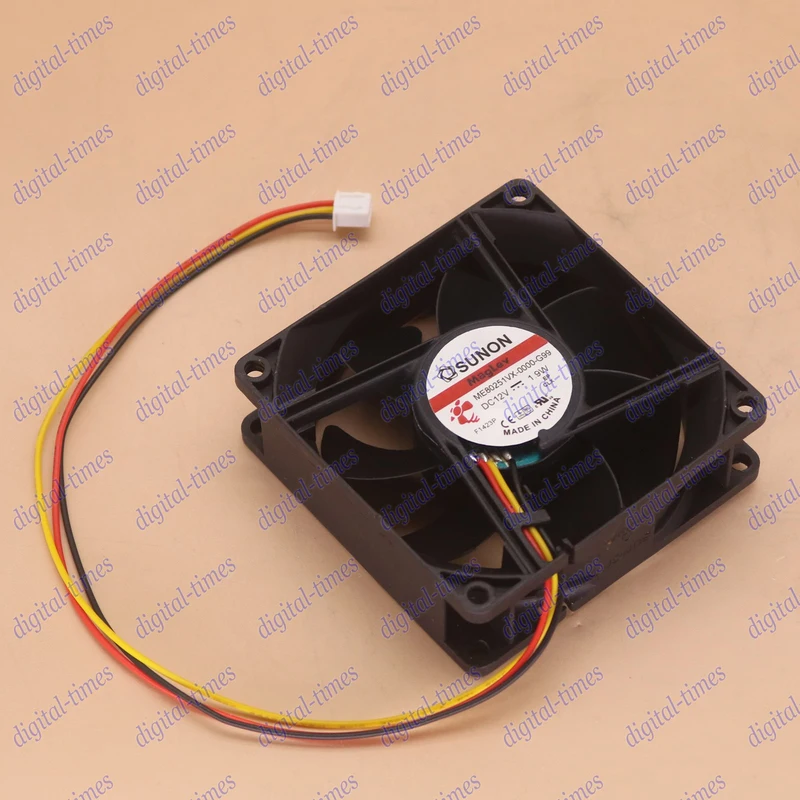 

A+for Brand New SUNON Fan ME80251VX-0000-G99 DC 12V 1.9W 8cm 8025 3 wire#LJ