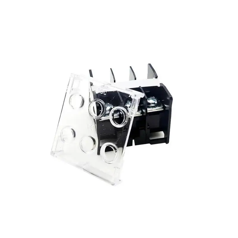 5pcs 20A 30A 50A 60A 90A IN Series Dual Row Terminal Block 1/2/3P Connection Terminals Seat Connector Copper With Screws