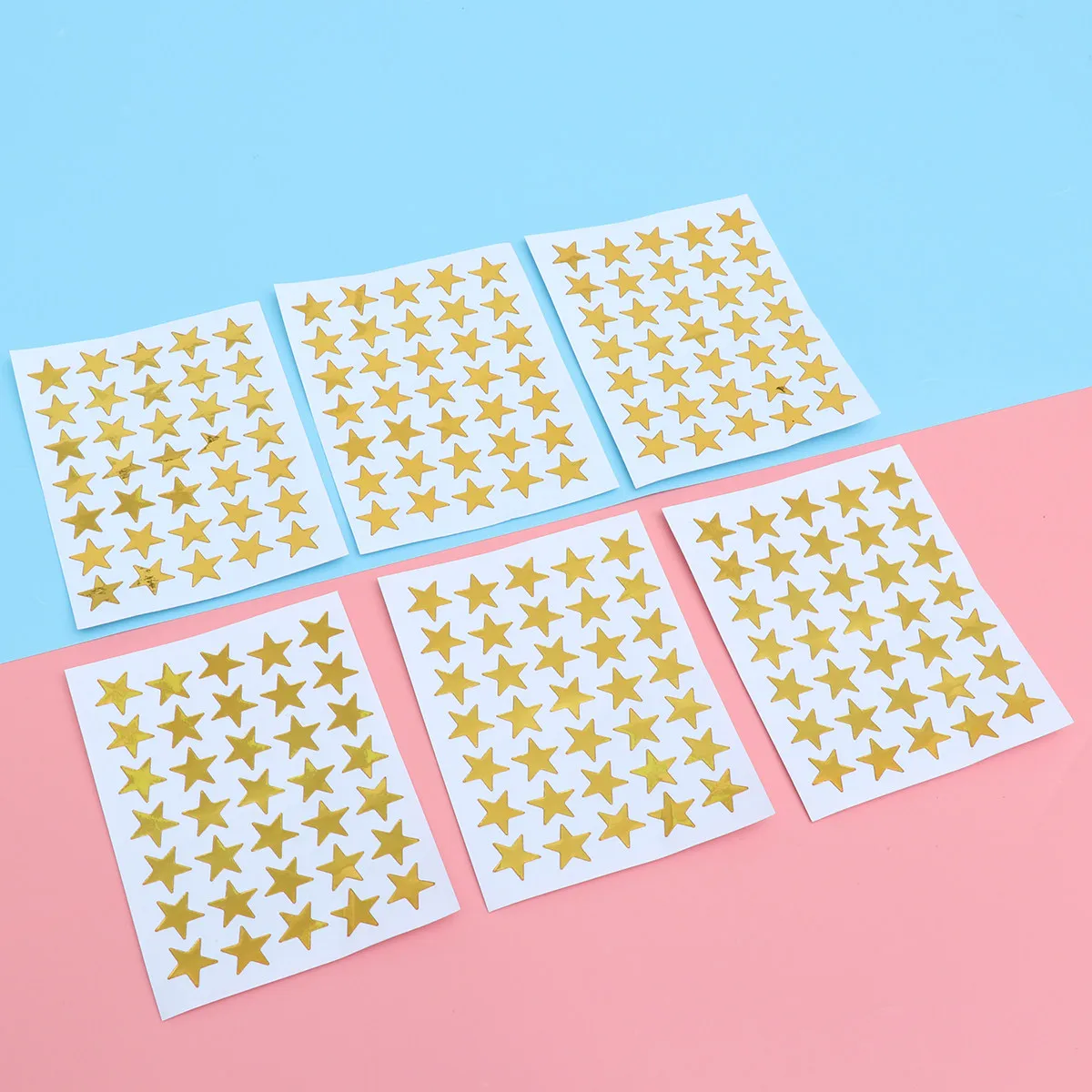 

10Pcs Reward Star Stickers Bright Golden Self Adhesive Premium Material Perfect Students Classroom Motivational Uses