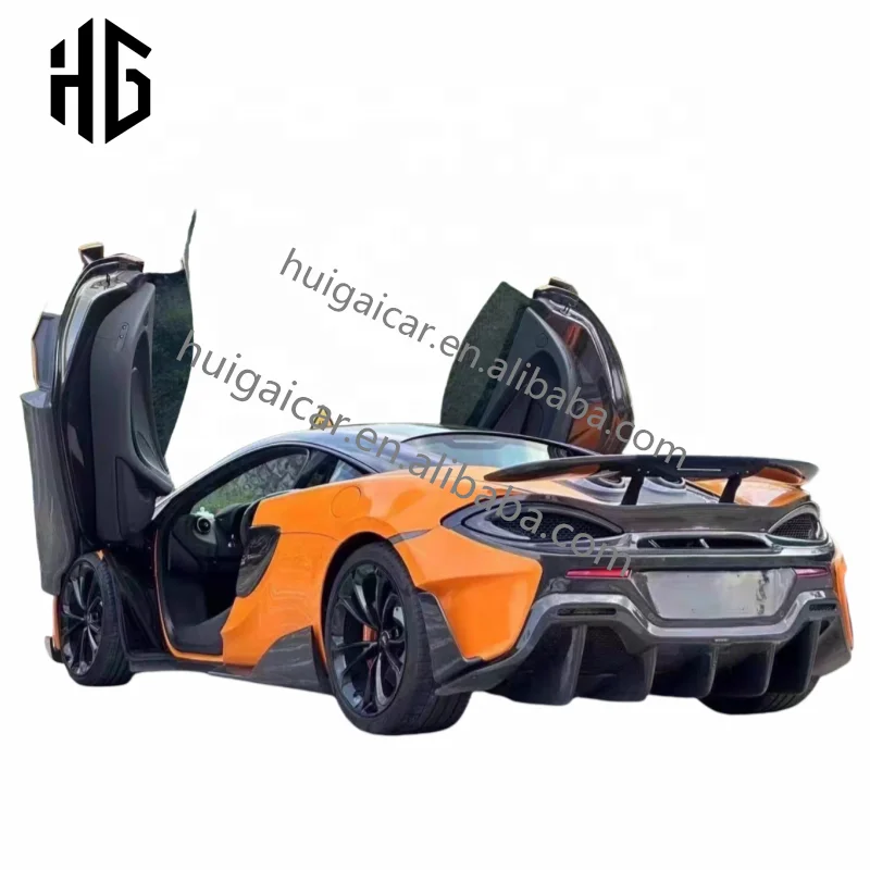 Upgrade to 600LT 620R Style Glossy Carbon Fiber Car Body Kit Exterior Side Skirts for Mclaren 540C 570S 570GT Side Skirts