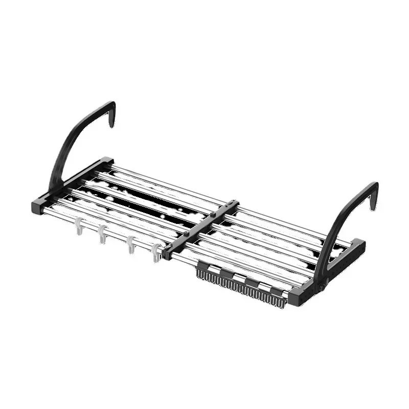 

Balcony Drying Racks Foldable Multifunctional Stainless Steel Sock Drying Shelf Window Retractable Drying Clothes And Shoes Rack