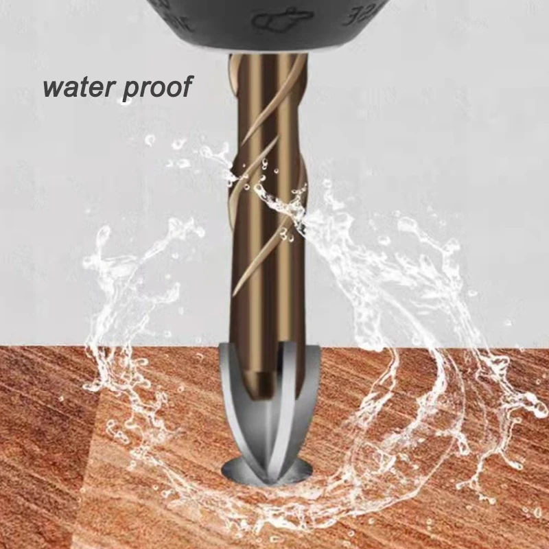 JUSTINLAU-brocas hexagonales cruzadas para azulejos, abridor de agujeros de hormigón de Cerámica y Vidrio, tamaños de taladro triangular de aleación