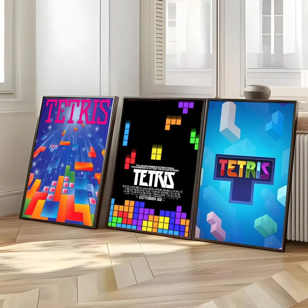 game puzzle T-Tetris Poster Distinct Home Decor Concepts Chic Indoor Art Pieces