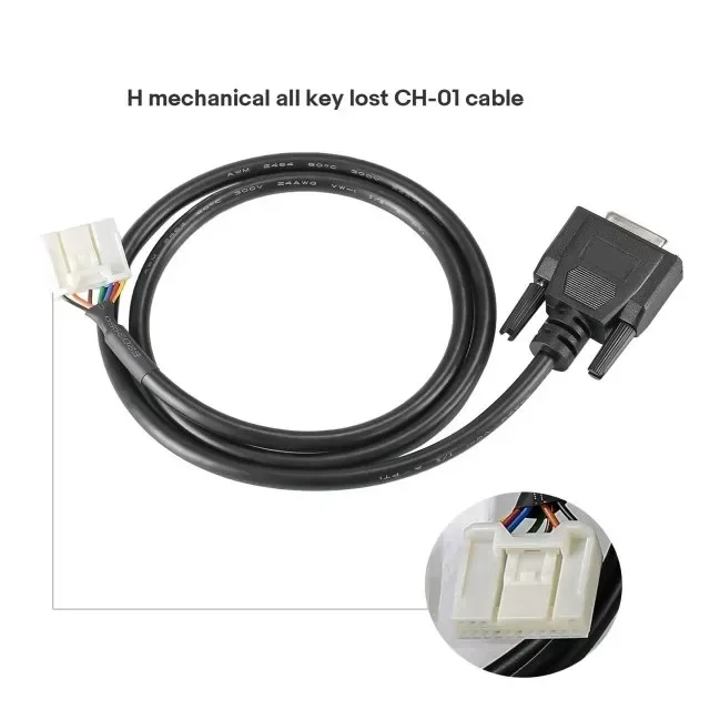 Launch All Key Lost Cables For Toyota CH-01 H Non-Smart Key CH-02 24-PIN and CH-03 27-PIN Adapters Work for IMMO ELITE/IMMO PLUS