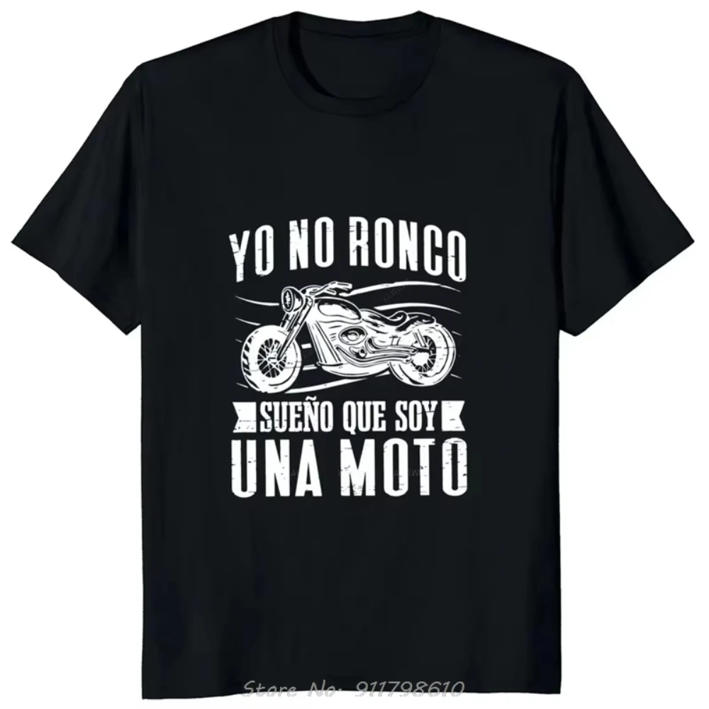 

2025 New Arrived Motorcycle Biker T-Shirt Funny Spanish Sayings Dad Boyfriend Gifts Tees Tops Cotton Unisex O-Neck Casual Tshirt