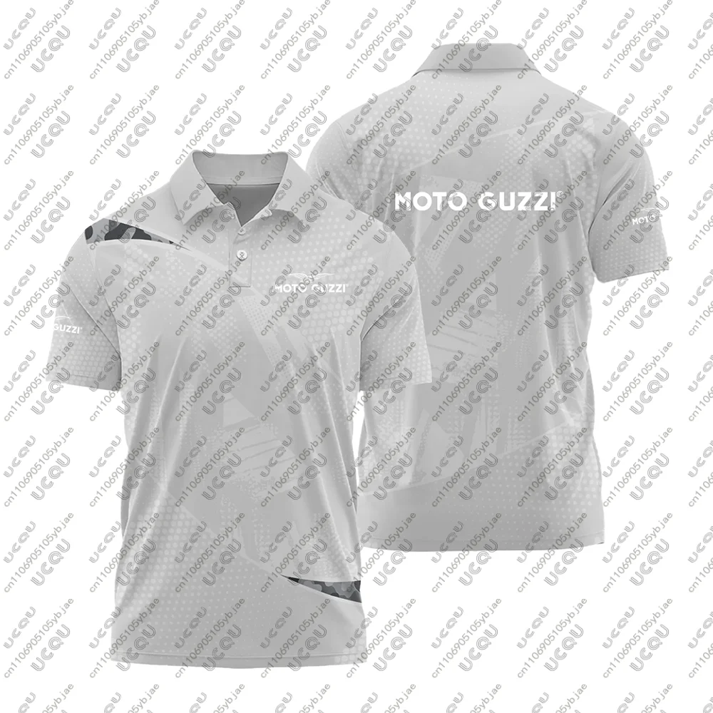 

2026 Gift Men Male Motorcycle Moto Guzzi Casual Boys Unisex Calavera Italia Eagle T Shirt Sport Tee Top Breathable Racing Polo