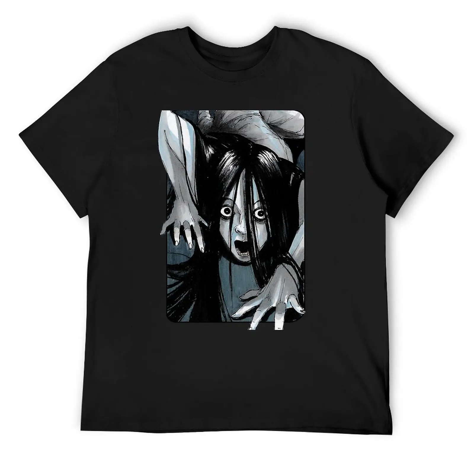 Villain Clans-Camiseta Kayako Saeki, camiseta lisa en blanco, camiseta de verano de gran tamaño para hombres