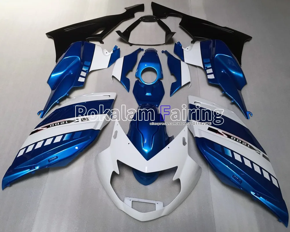 For BMW K1200S Body Kit 2005 2006 2007 2008 K 1200 S 05-08 Blue Black White Aftermarket Sports Motorcycle Fairing Set