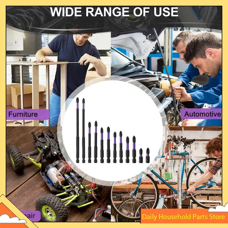 

12 шт., 25-150 мм, магнитная ударная бита, противоскользящая отвертка, набор бит для электрического сверления, ГОРЯЧИЙ!