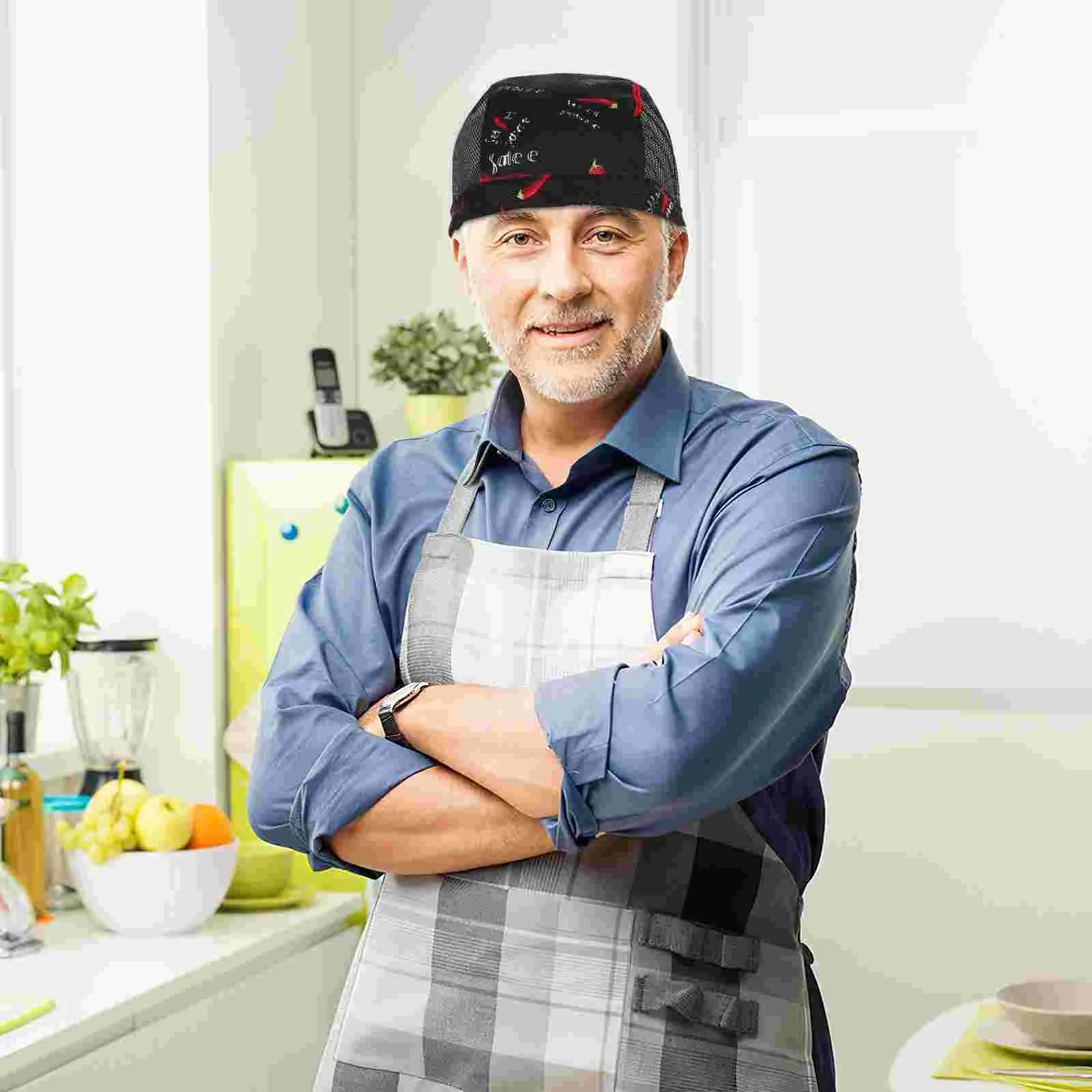 Gorro de Chef Gorro de Cocina Bandanas Pirata Restaurante Trabajo Camarero Hombre Miss Skull Gorras para Hombres