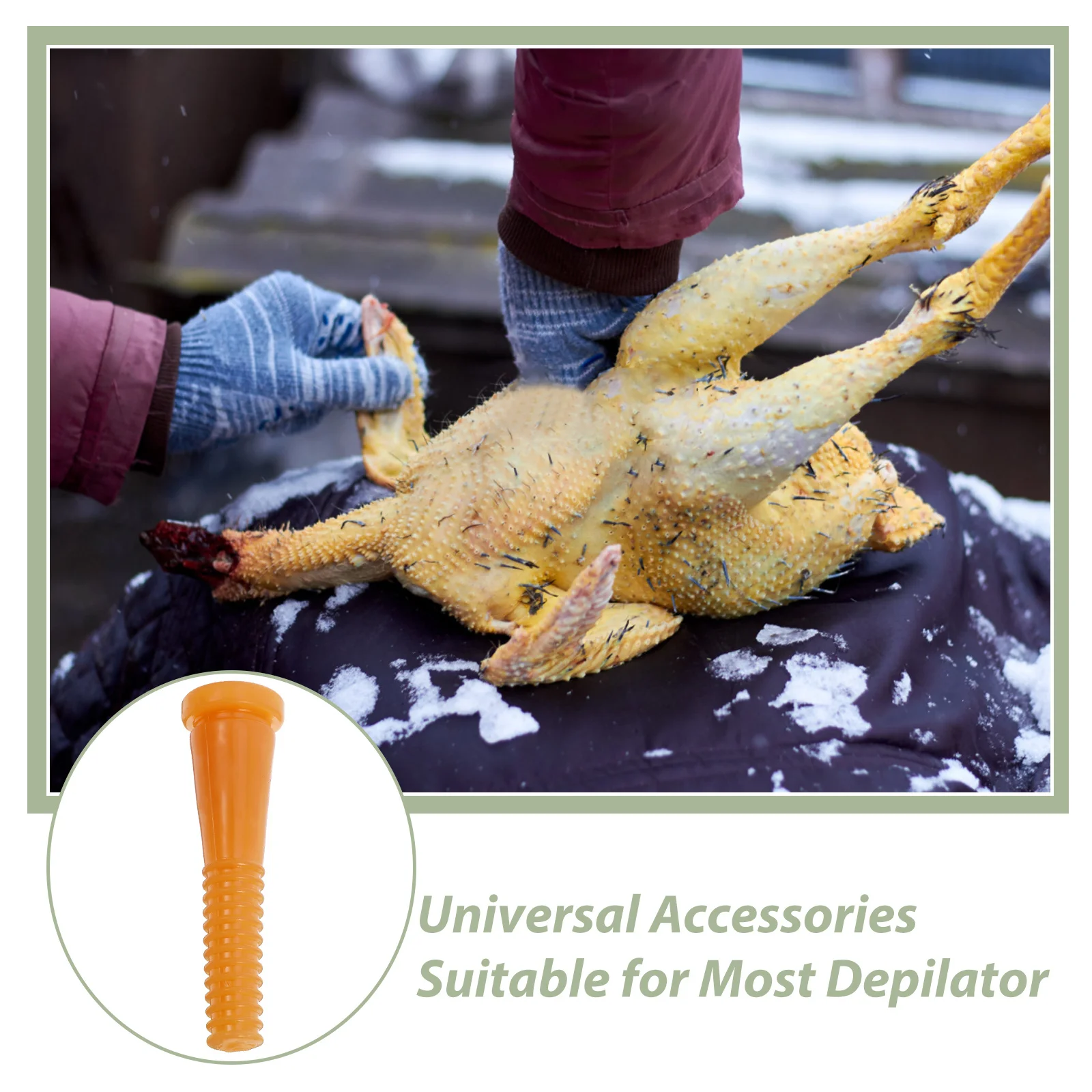

10Pcs Chicken Plucker Fingers Replacement Poultry Hair Removal Rods Easy Grip Durable Plucking Tools for Farms