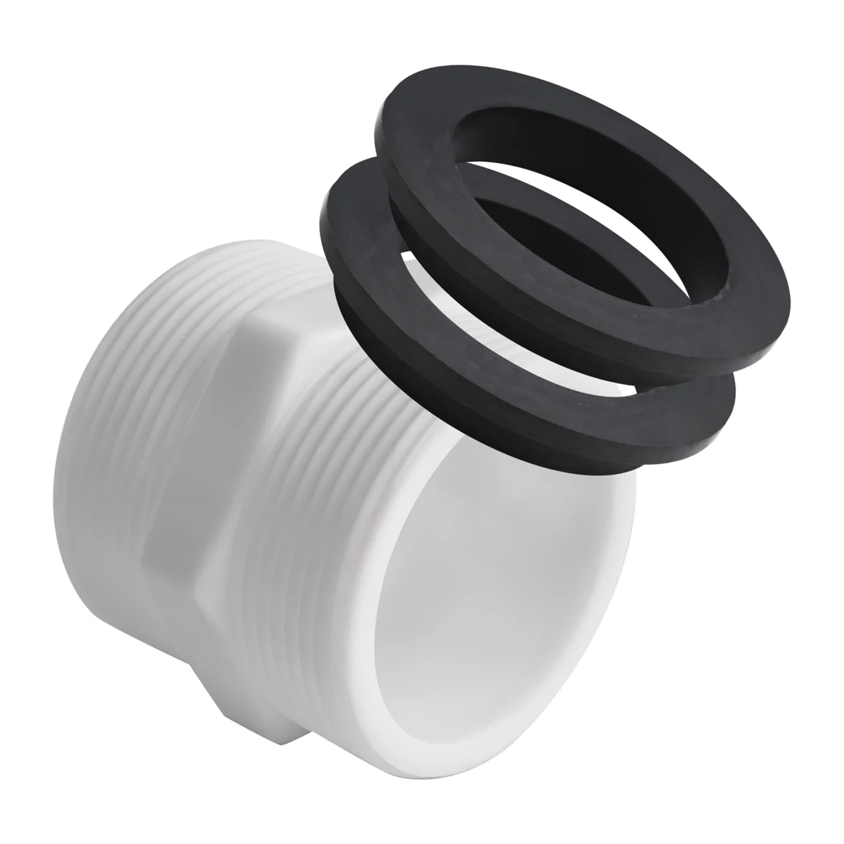 ABQR Pool Hose Adapter 1.5 Inch for Pool Pump Hose with Ring Gaskets Swimming Pool Hose Adapter Parts