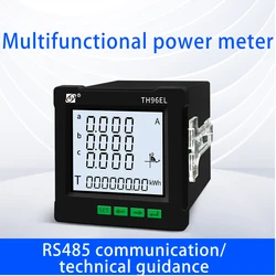 Three-phase multi-function meter active and reactive power current and voltage display instrument