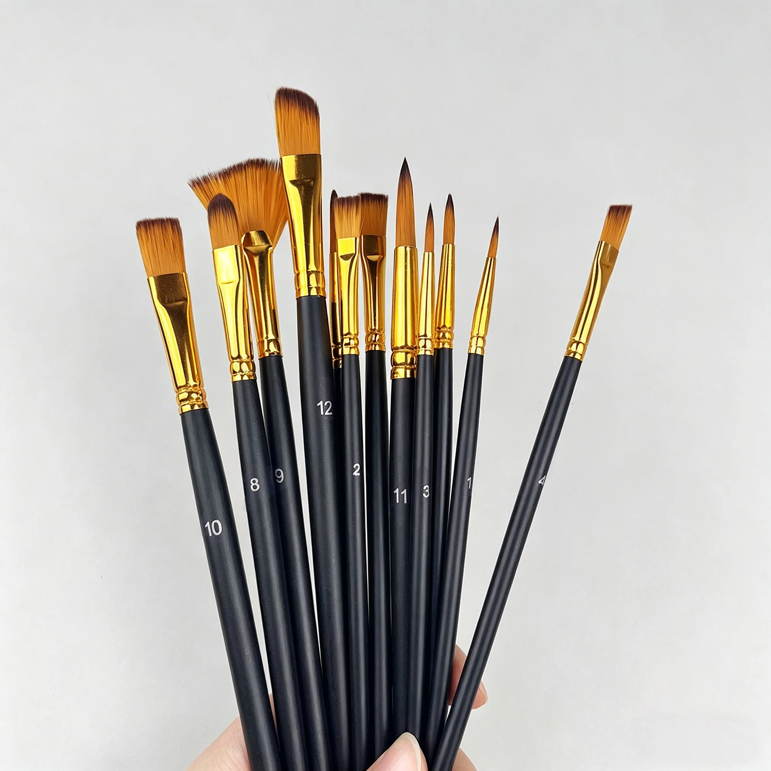 Zestaw 12 pędzli z nylonowym w – Metallic Paint Set recenzja i cena