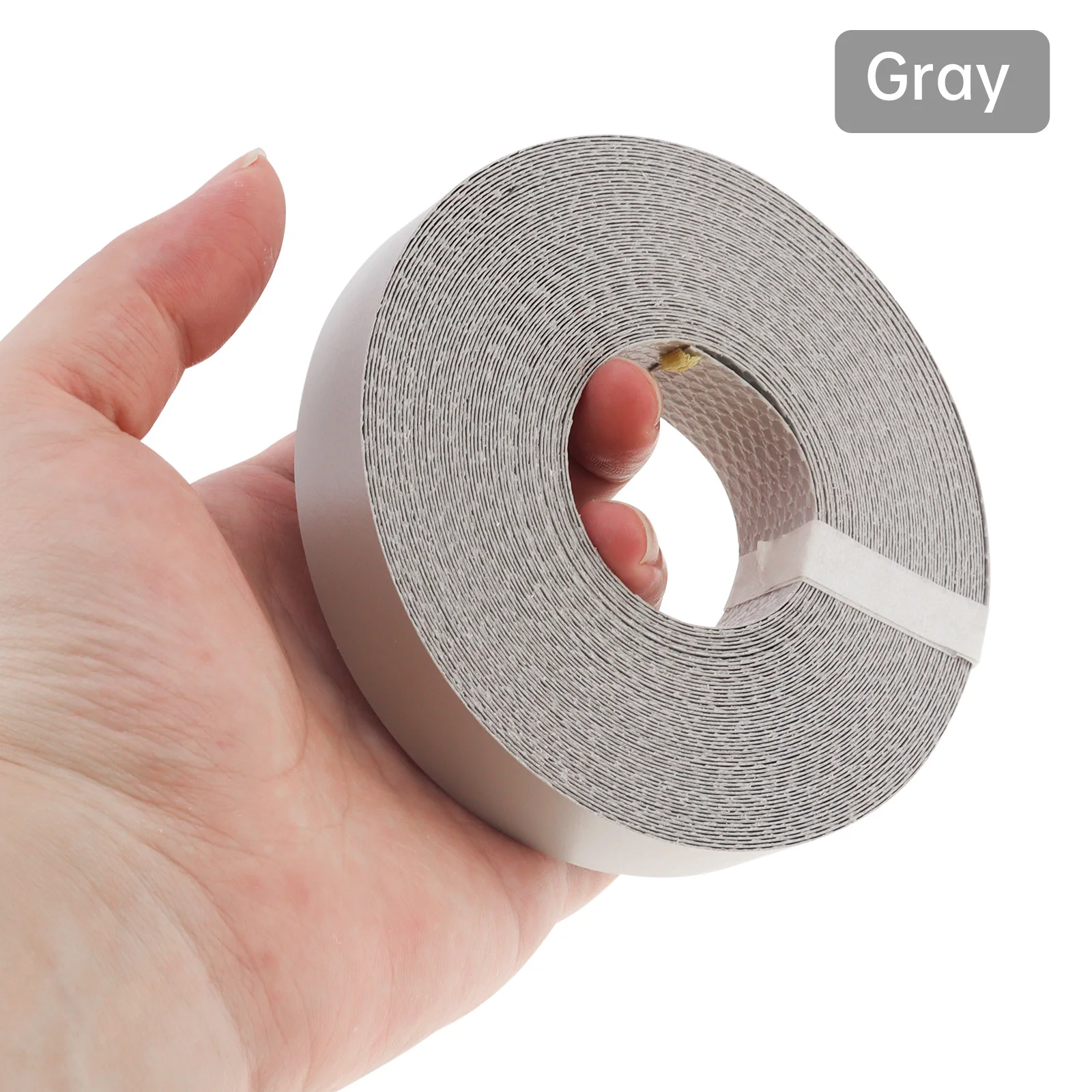 15M Gray Hot Melt Adhesive Melamine Edge Banding Pre-glued Veneer Edging for Plywood Table / Cabinet / Furniture image 3