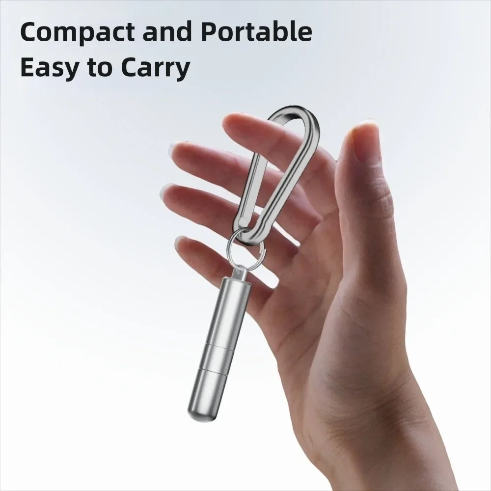 Alat Pembuka Kartu SIM 2 in 1 Berkualitas Tinggi, Portabel, dari Paduan Aluminium, Gantungan Kunci, Pin Ejektor Mini, Pembuka EDC, untuk Headphone