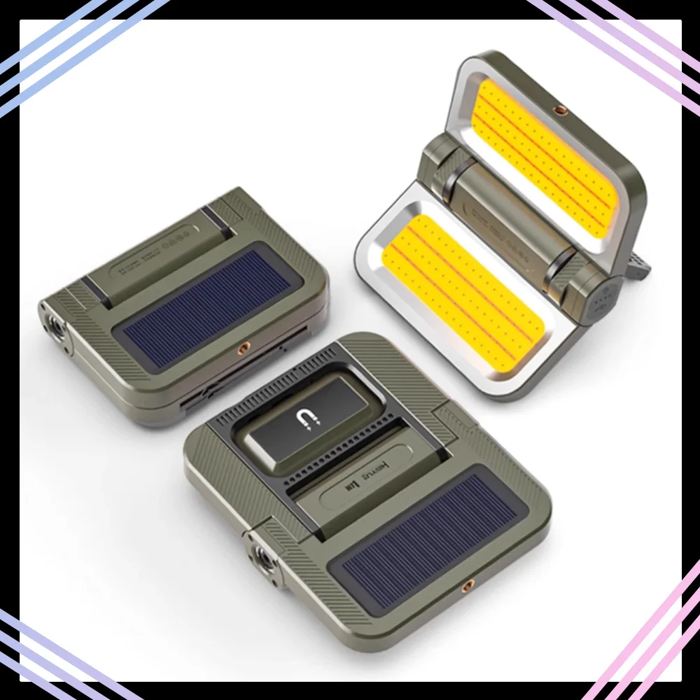 LEM E50 Camping Lamp Rechargeable Camping Lighting Rainproof Remote Control Outdoor Lamp 1800LM 3000mAh Folding Magnetic Lantern
