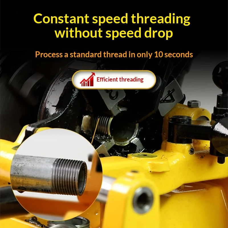 Electric Pipe Threading Machine Benchtop NPT BSPT Automatic Brushless Pipe Threader Tools