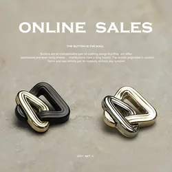 10Pcs Irregular Shape Metal Buttons For Needlework Luxury DIY Apparel Sewing Supplies Clothing Knitting Accessories Decoration