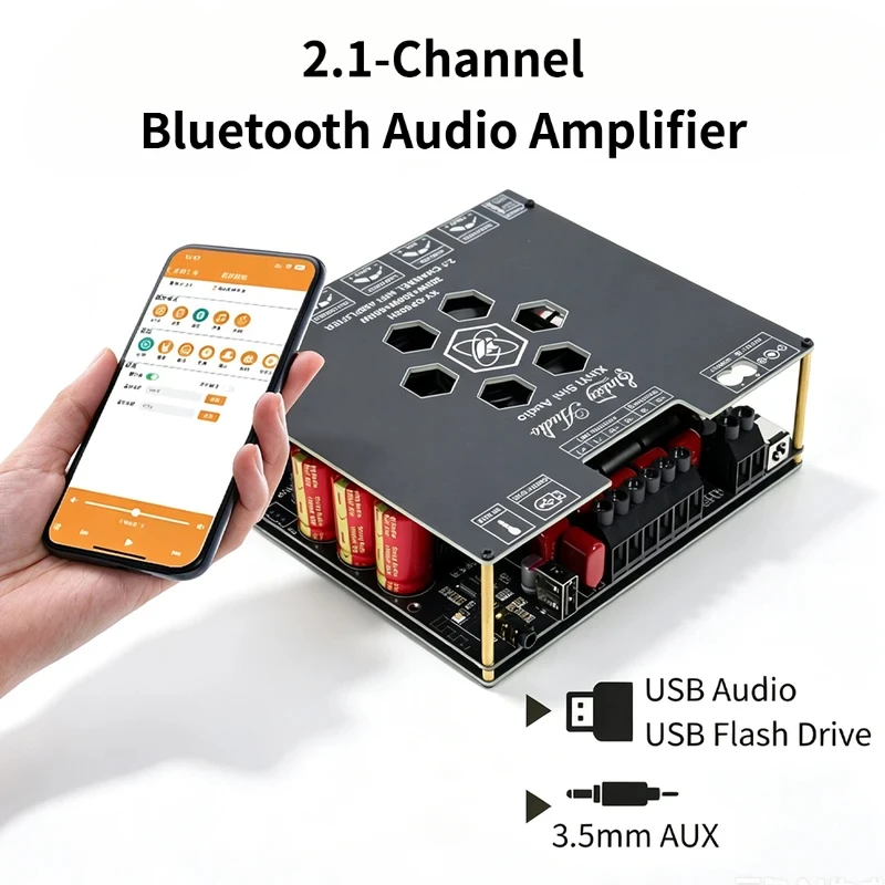 DP600H TPA3255 Digital Amplifier 2.1 Channel 300Wx2+600W Bluetooth Subwoofer High Power Audio Board