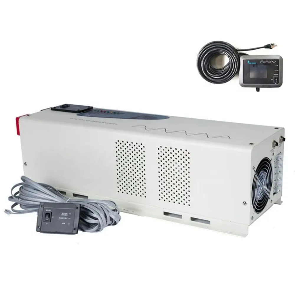 CE ROHS CB SAA 6000w 6kw Pure Sine Wave Power Inverters Converters Dc 24/48V  with Charger and Low Frequency Dc to Ac Converter