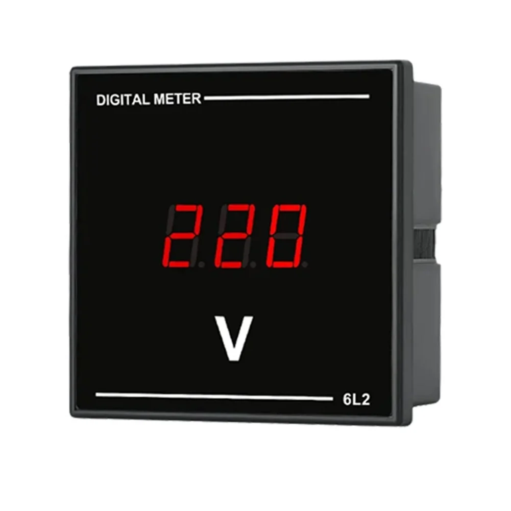 6L2 LED Digital Ammeter Single Phase AC 50 500V for Real Time Voltage Monitoring with Reliable Data Output and Low Power Usage