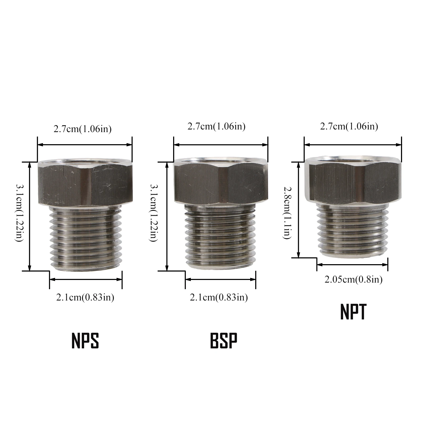 Stainless Steel 5/8\