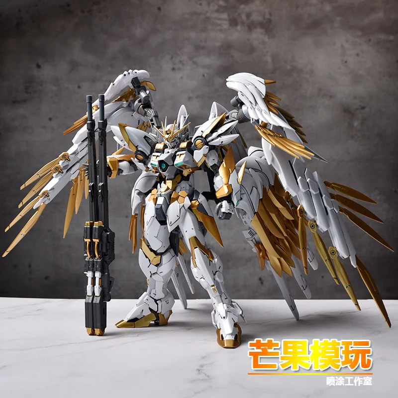 DABANN 8820 MG 1/100 Hirm Wing Zero Ew gold lapisan khusus Mobile Suit mainan anak-anak merakit Model untuk hadiah anak laki-laki