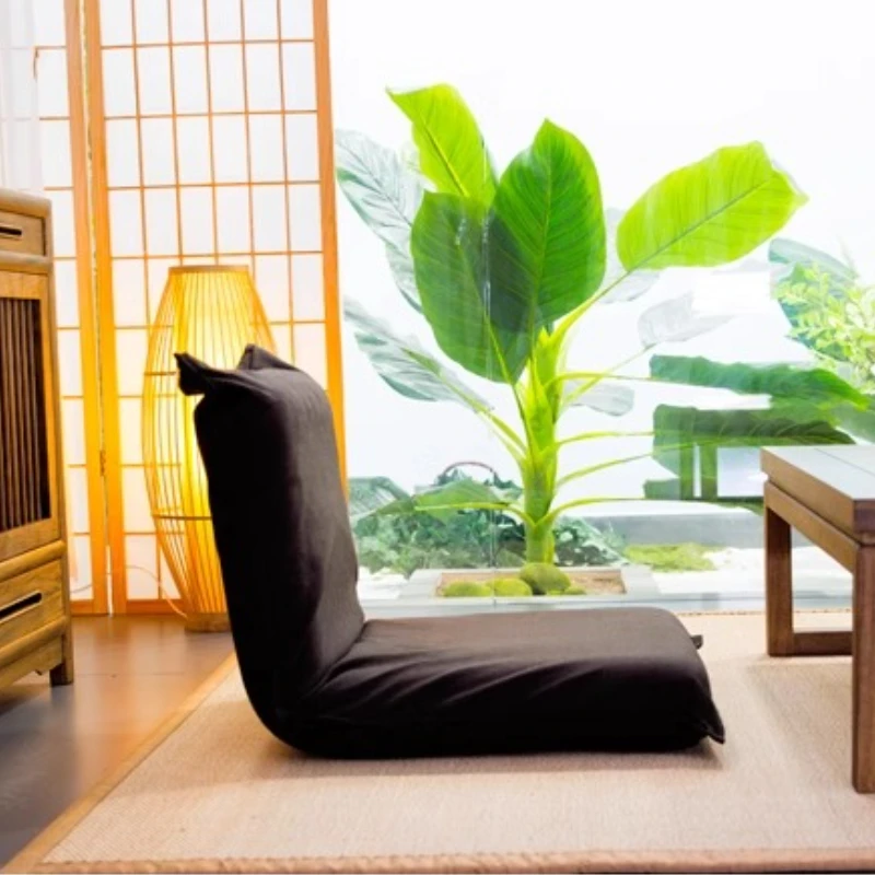 Japanese Floor Sofa Foldable Tatami Chair with Removable Cover Lazy Lounge Seat for Bay