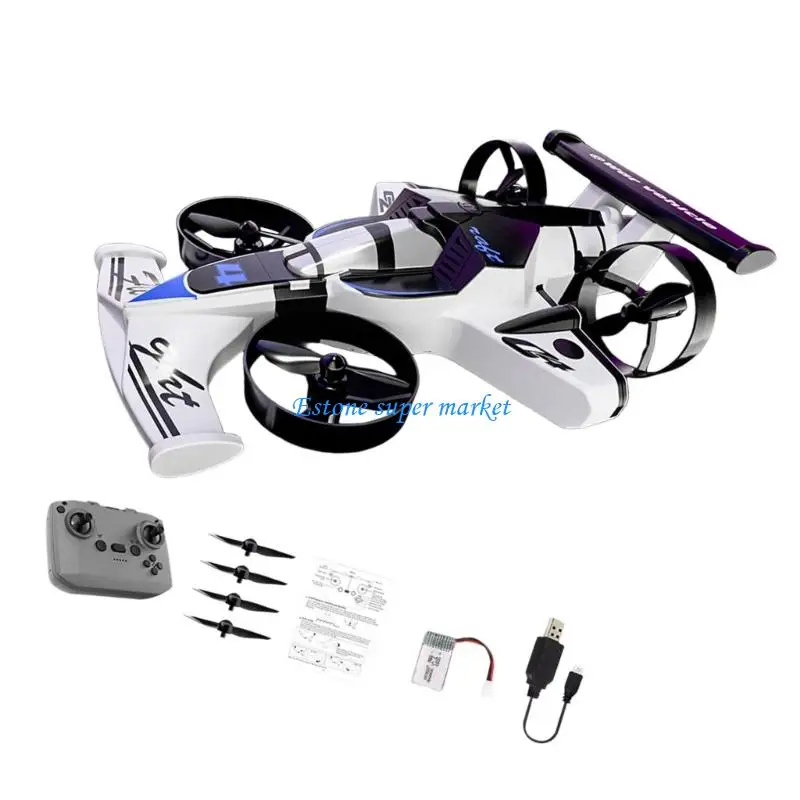 090B Double Mode Remote Control Flying Car with Ground Drifting Feature for Adult Children Easy Operations Vehicle Toy
