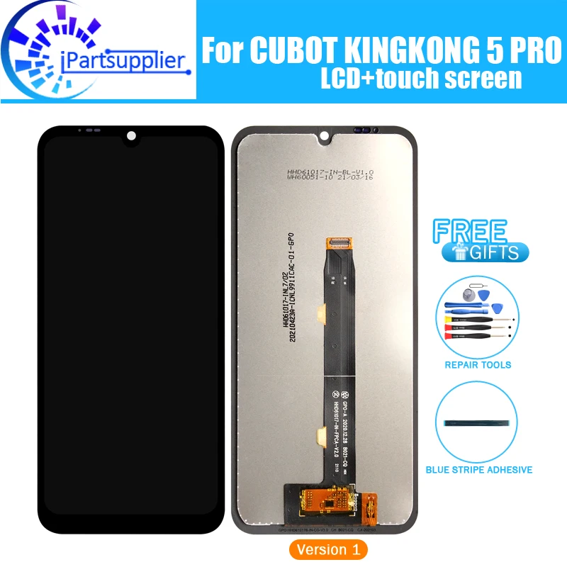 

CUBOT KINGKONG 5 PRO LCD Display+Touch Screen Digitizer Assembly 100% Original New LCD+Touch Digitizer for KINGKONG 5 PRO+Tools