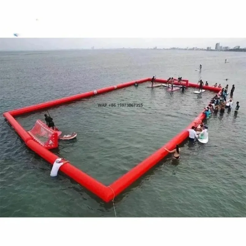 New design inflatable water game super inflatable water polo football shooting score for sale