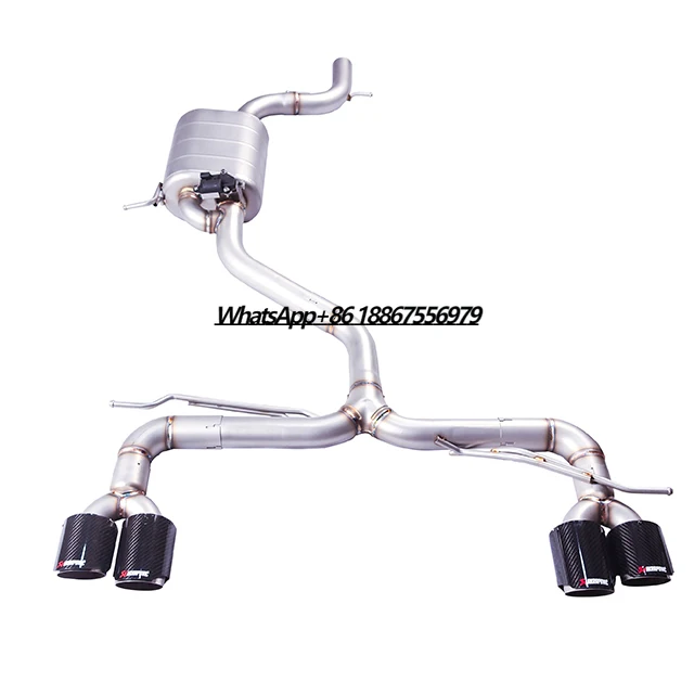 High Performance GFC For Scirocco 1.4T 2.0T Middle End Electronic Valve Controls Valve Stainless Steel Exhaust Pipe