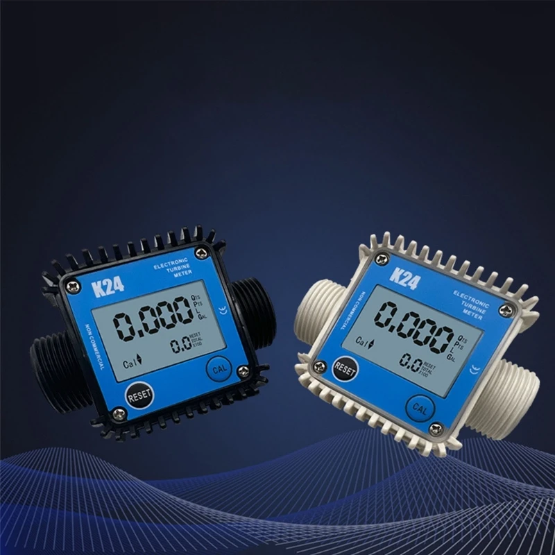 Imagem -03 - Medidor Eletrônico Fluxo Turbina Dn25 com Display Digital Lcd 10120l Fluxo Líquido Medidor Vazão para
